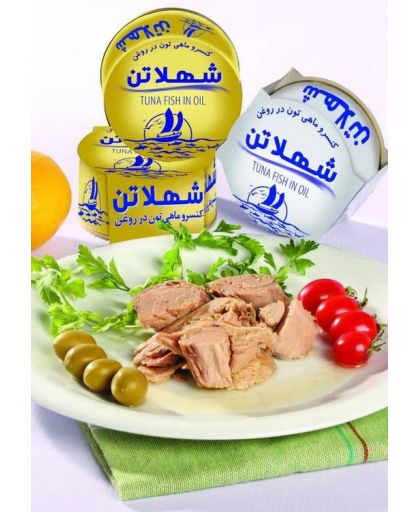 کنسرو ماهی تن در روغن 150 گرم طلایی کاور کارتن دار شهلا تن کنسرو ماهی تن در روغن 150 گرم طلایی کاور کارتن دار شهلا تن